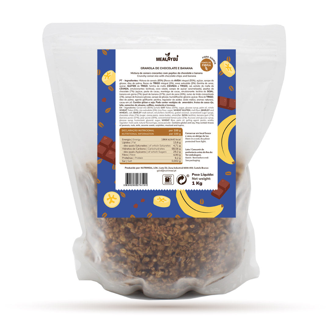 Granola de Chocolate e Banana - 300g