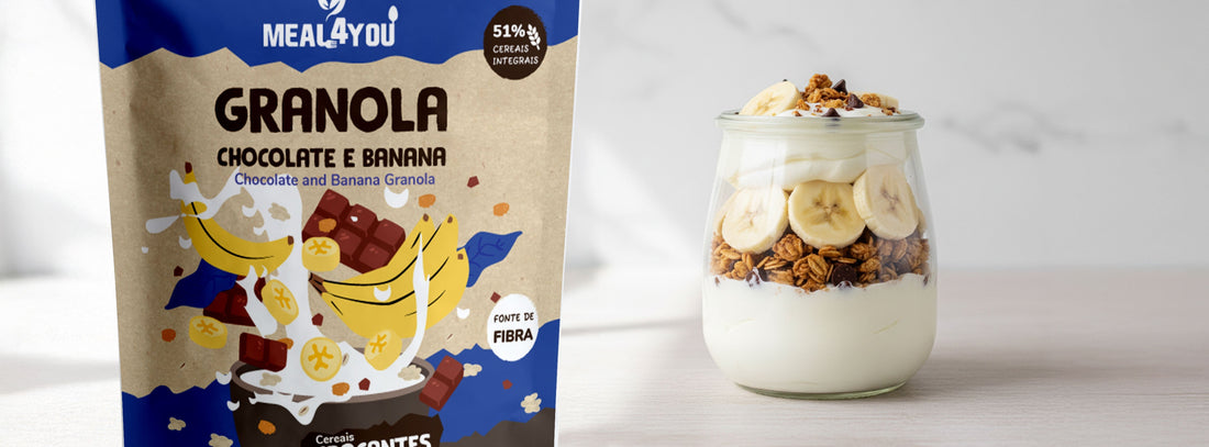 Parfait Crocante de Chocolate e Banana