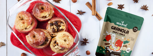 Maçã Assada com Granola de Maçã e Canela Meal4You