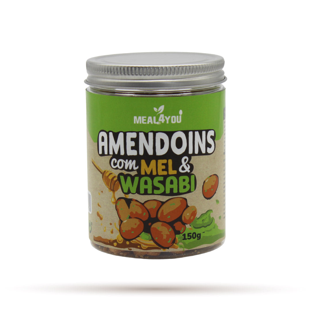 Amendoins com mel e wasabi