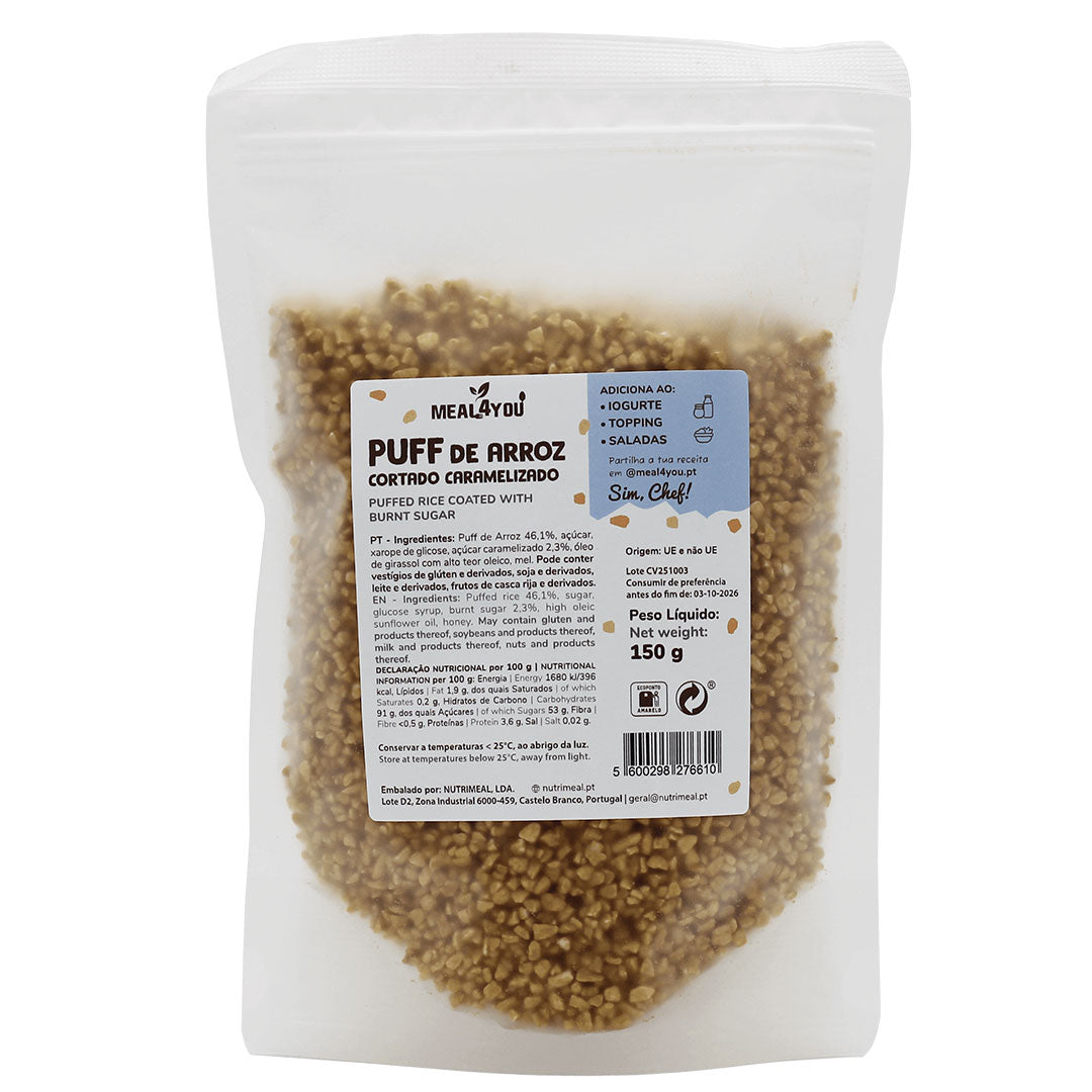Puff de Arroz cortado caramelizado 150g
