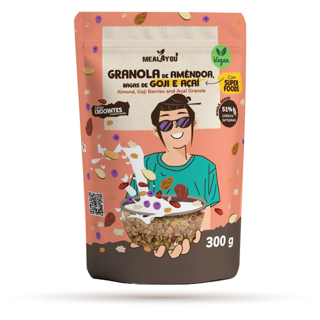 Granola de Amêndoa, Bagas de Goji e Açaí