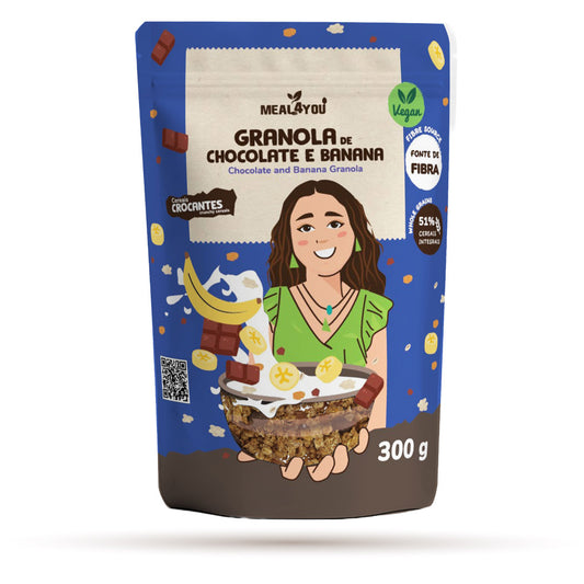 Granola de Chocolate e Banana