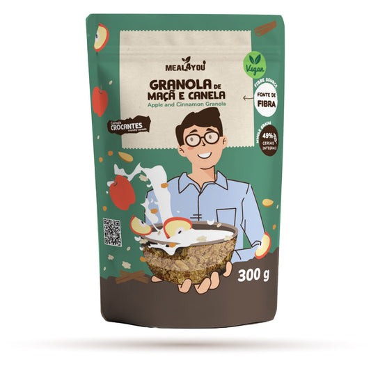 Granola de Maçã e Canela