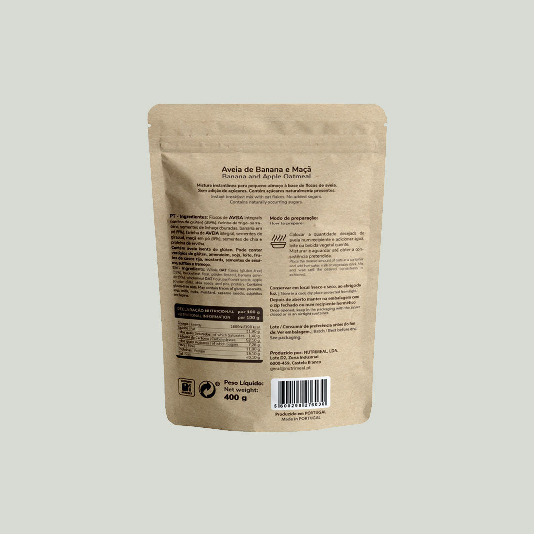 Aveia de Banana e maçã - 400g