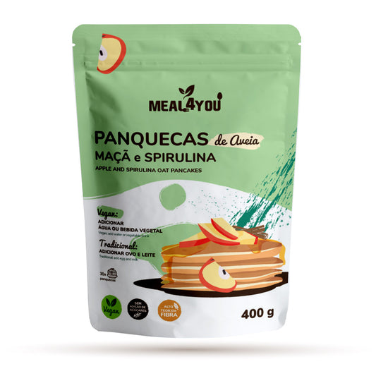 Panquecas Aveia, Maçã e Spirulina - 400g