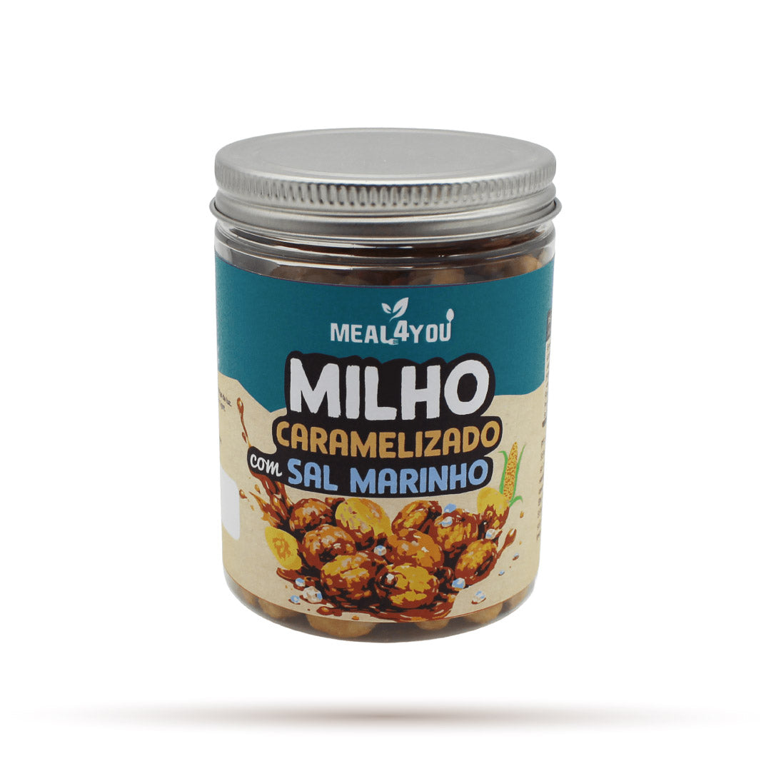 Milho caramelizado com sal marinho