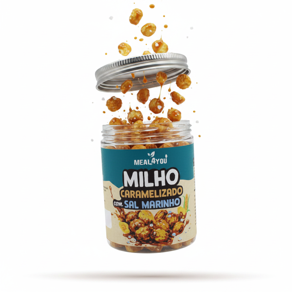 Milho caramelizado com sal marinho