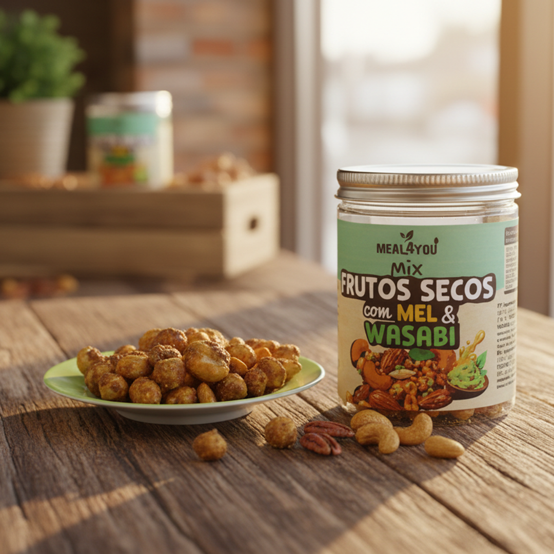 Mix Frutos secos com mel e wasabi